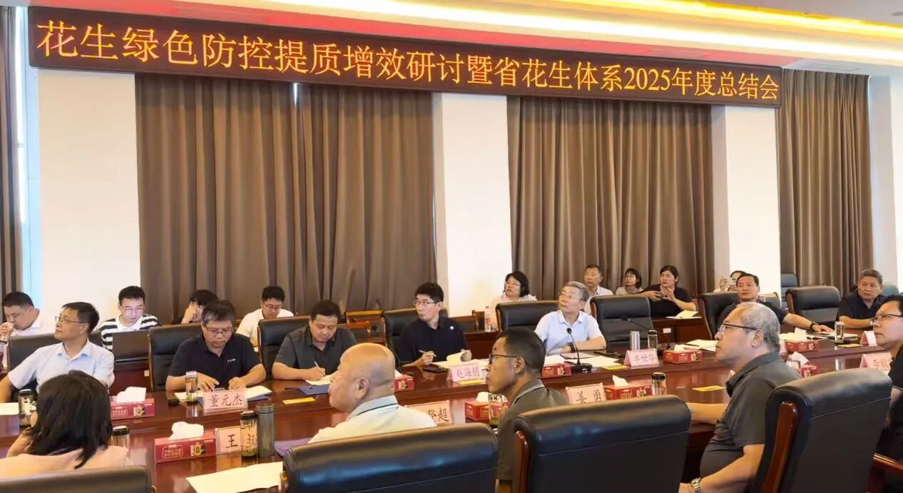 花生绿色防控提质增效观摩研讨会暨山东省花生体系2025年度总结会议在莒南召开
